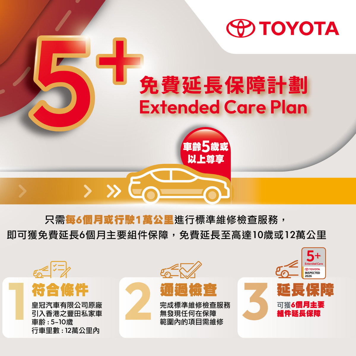豐田免費延長保障計劃
