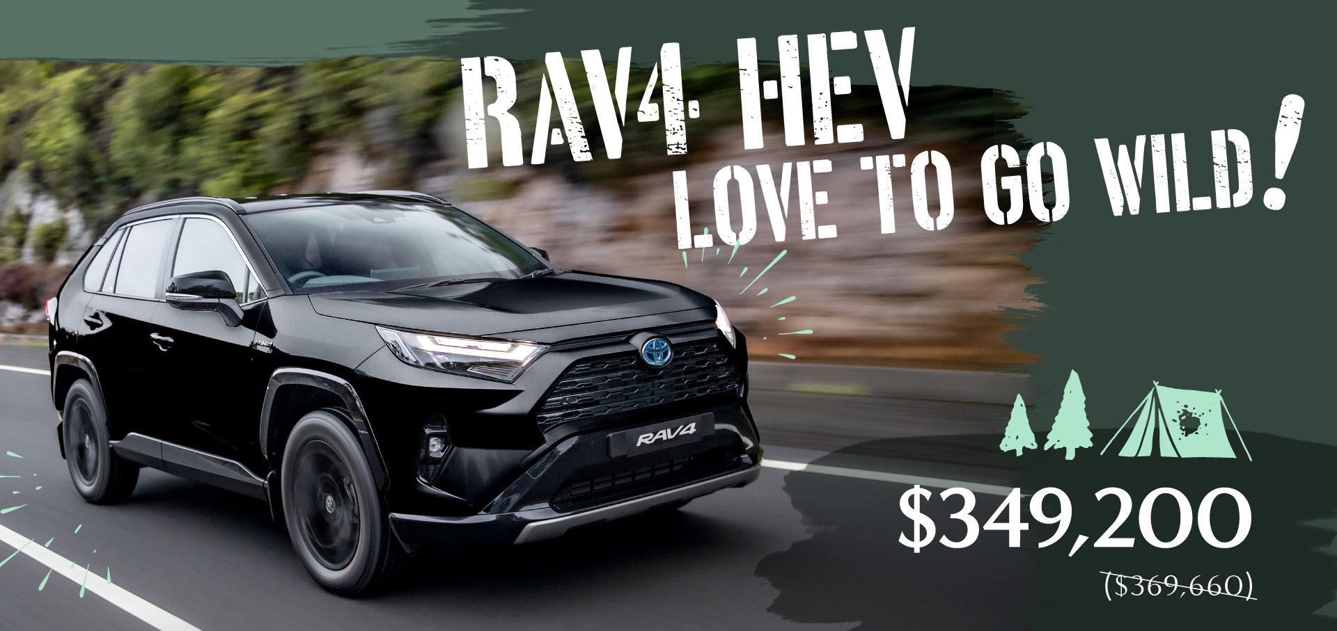 LOVE TO GO WILD｜SUV RAV4 HEV is at $349,200